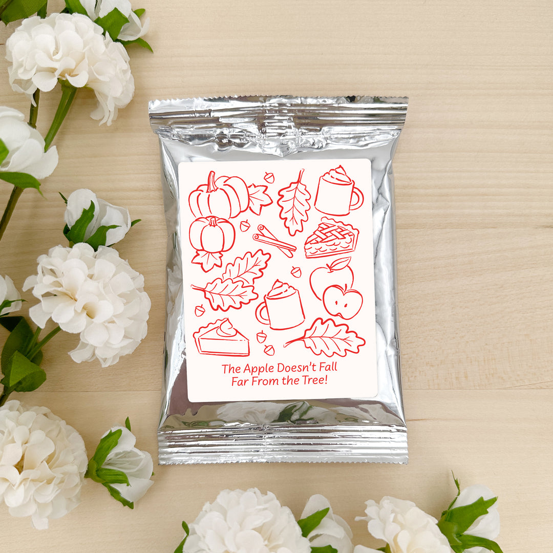 Fall Doodle Coffee Favors, Bridal Showers, Baby Showers, Friendsgiving Favors