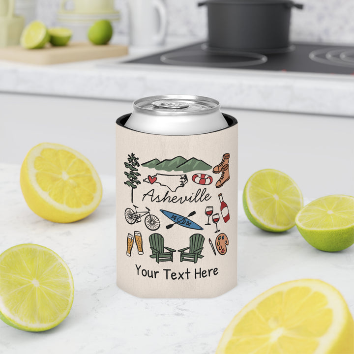 Asheville Can Cooler — Personalized Bachelorette Party Can Cooler