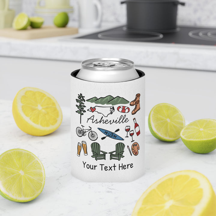 Asheville Can Cooler — Personalized Bachelorette Party Can Cooler