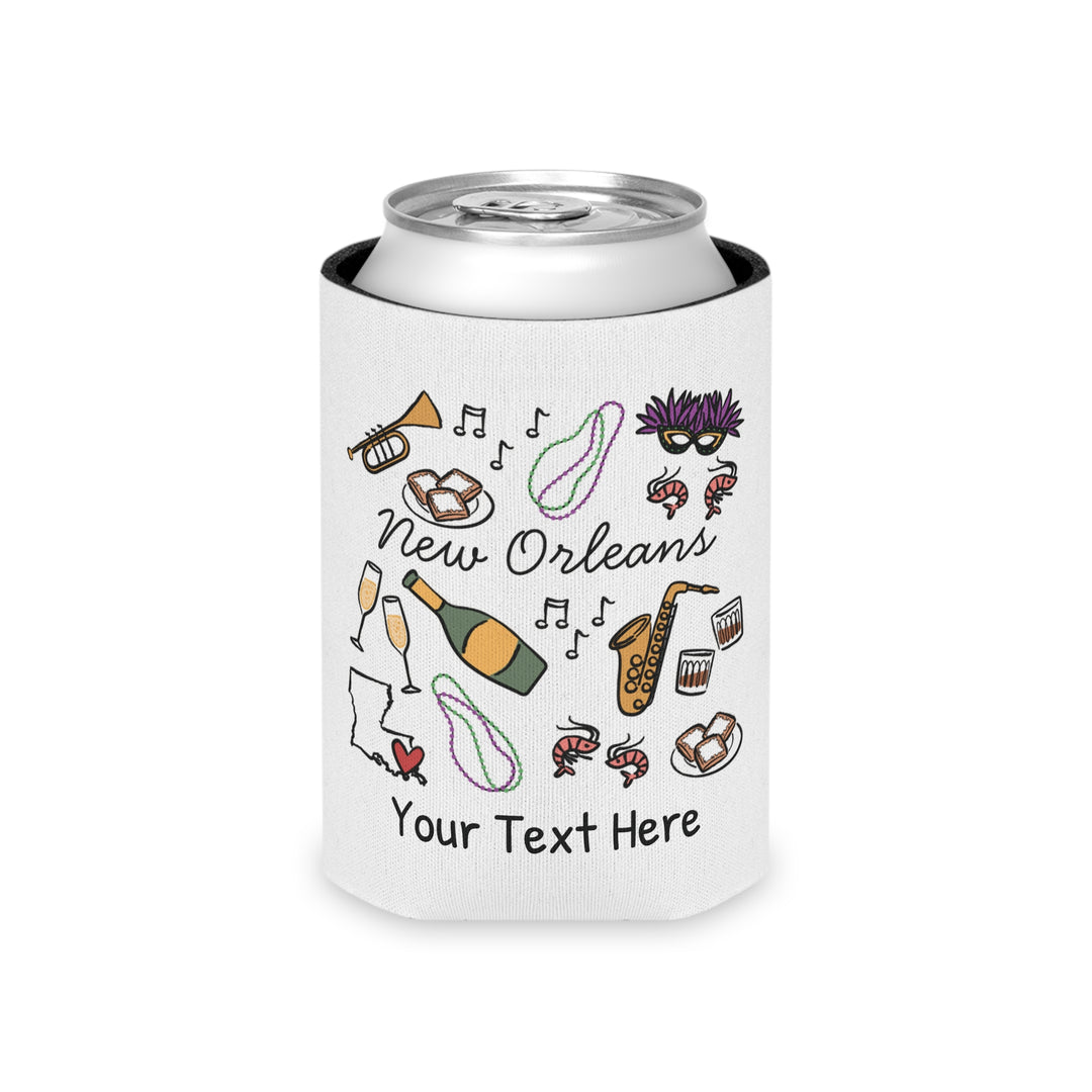 New Orleans Can Cooler — Personalized Bachelorette Party Can Cooler