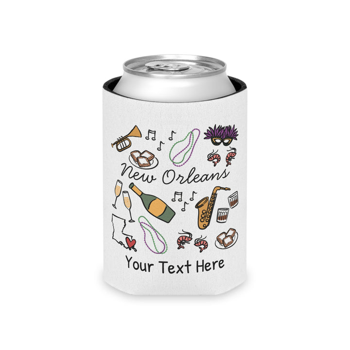 New Orleans Can Cooler — Personalized Bachelorette Party Can Cooler