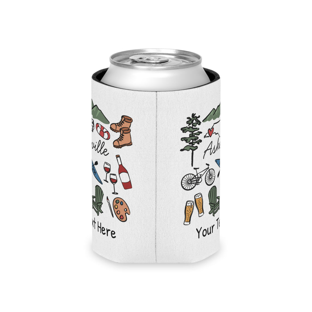 Asheville Can Cooler — Personalized Bachelorette Party Can Cooler