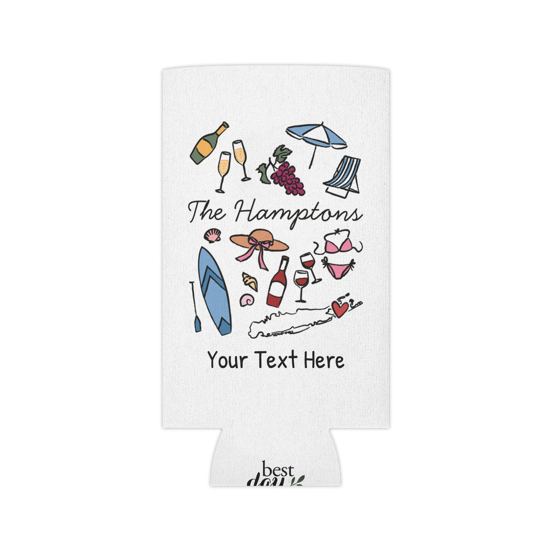 Hamptons Can Cooler — Personalized Bachelorette Party Can Cooler