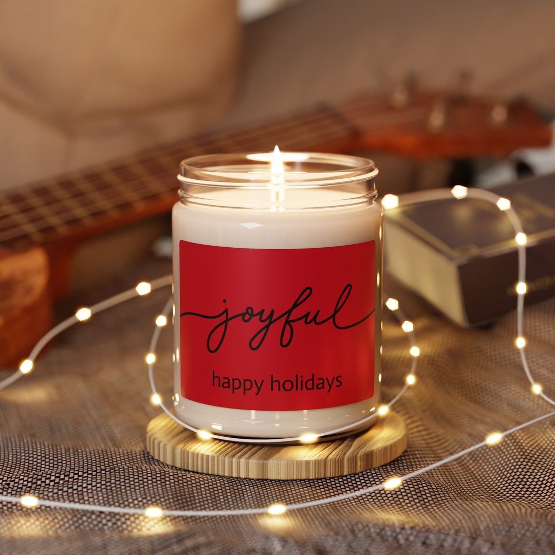 Joyful Holiday Scented Soy Candle - 9oz