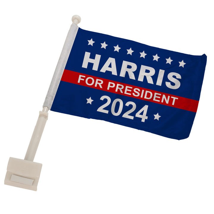 Political Car Flag, Presidential Election 2024, Harris 2024