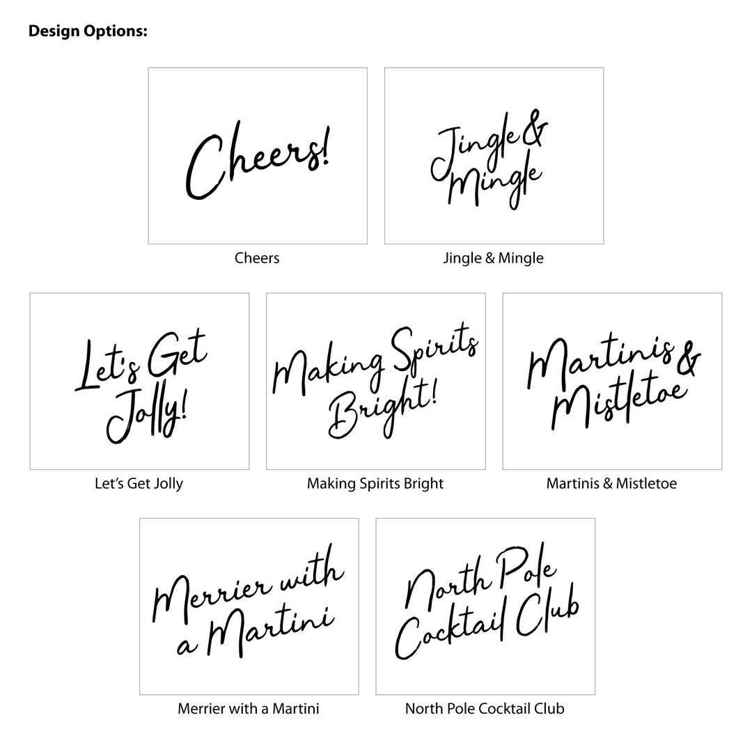 Christmas Coasters, Christmas Martinis