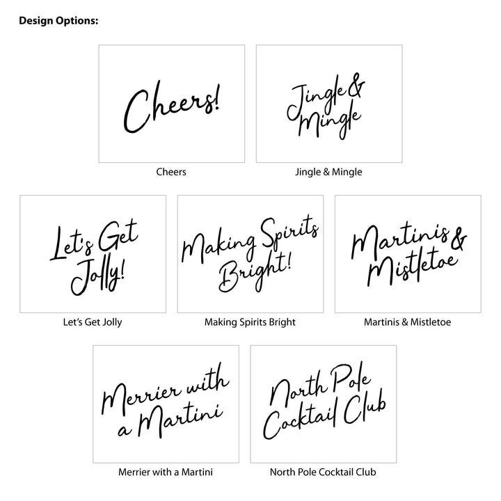 Christmas Coasters, Christmas Martinis
