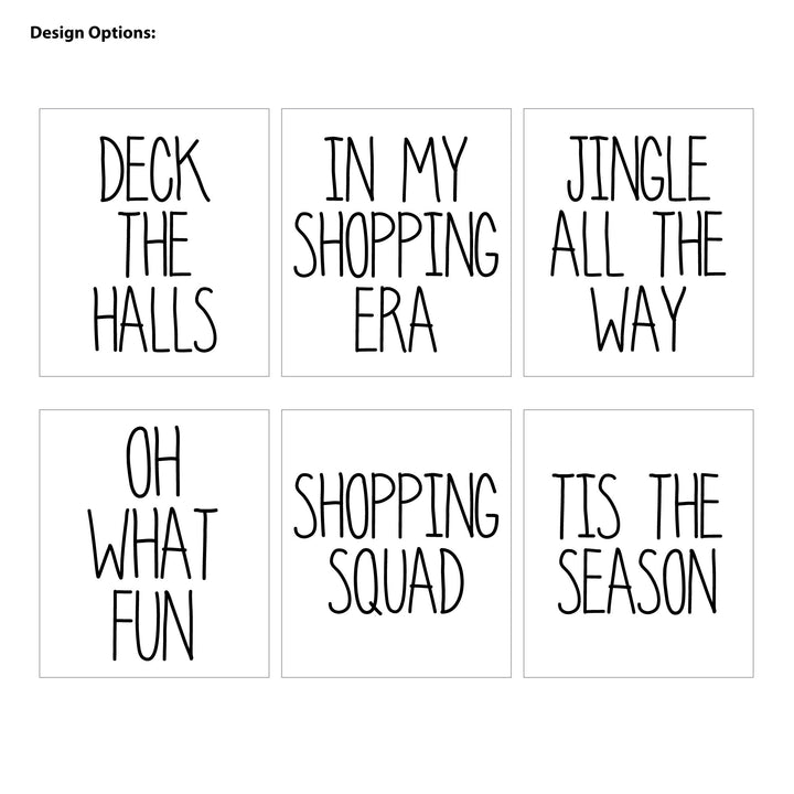 Holiday Shopping Doodle, Tote Bag