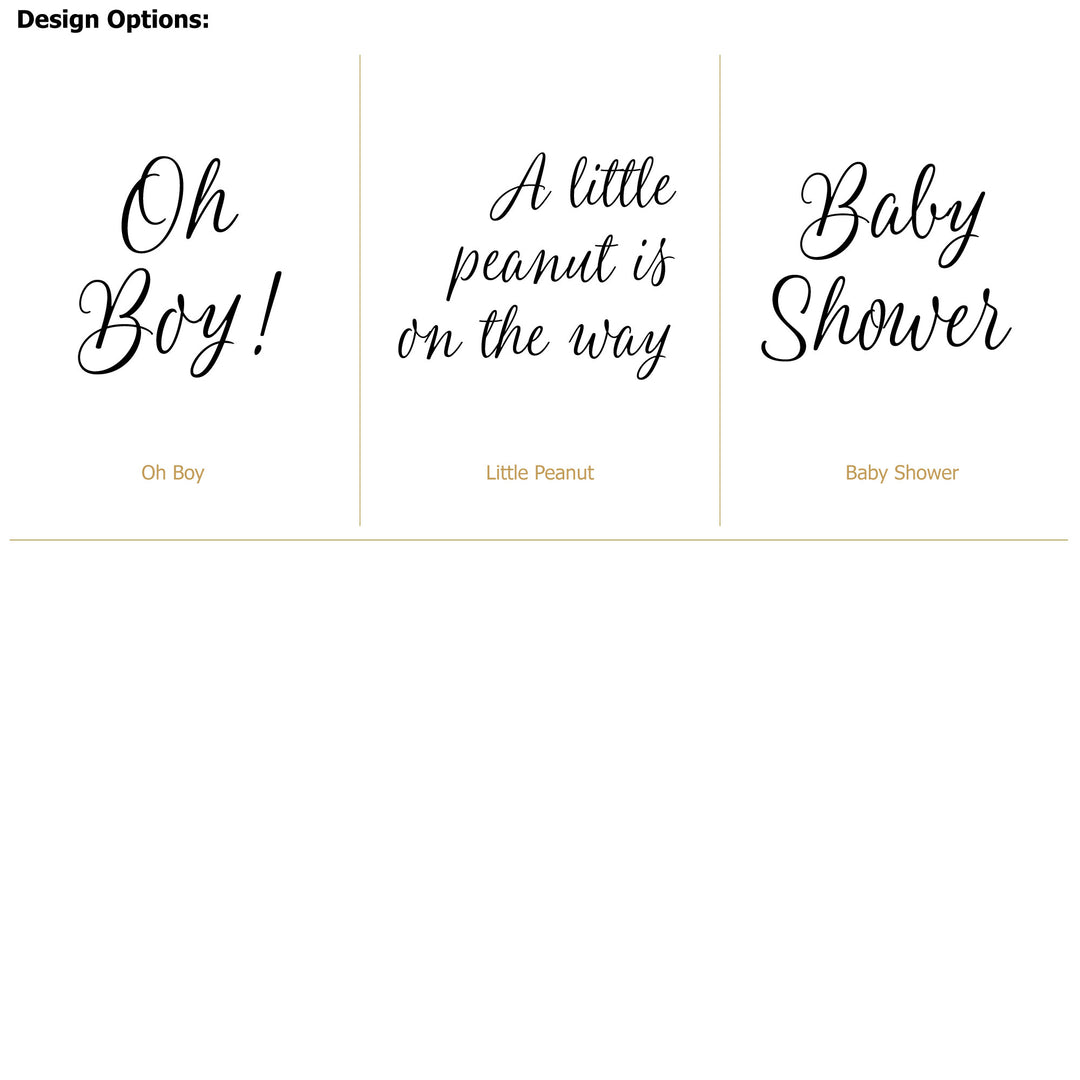 Baby Shower Personalized Tea Bags, Baby Boy Elephant