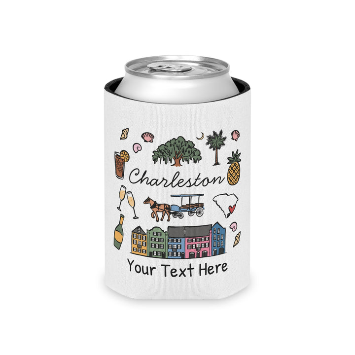 Charleston Can Cooler — Personalized Bachelorette Party Can Cooler