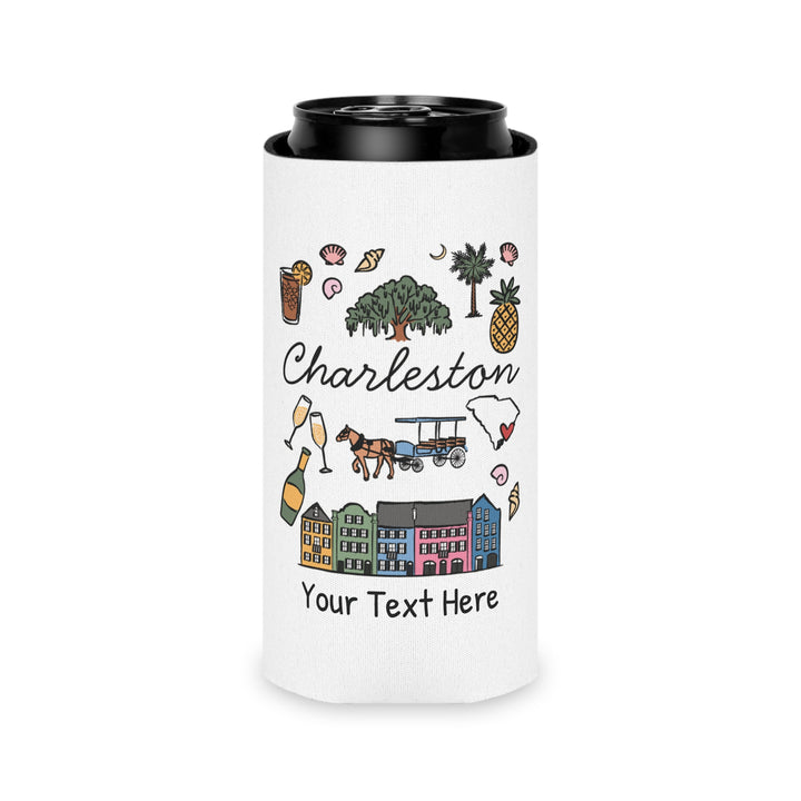 Charleston Can Cooler — Personalized Bachelorette Party Can Cooler