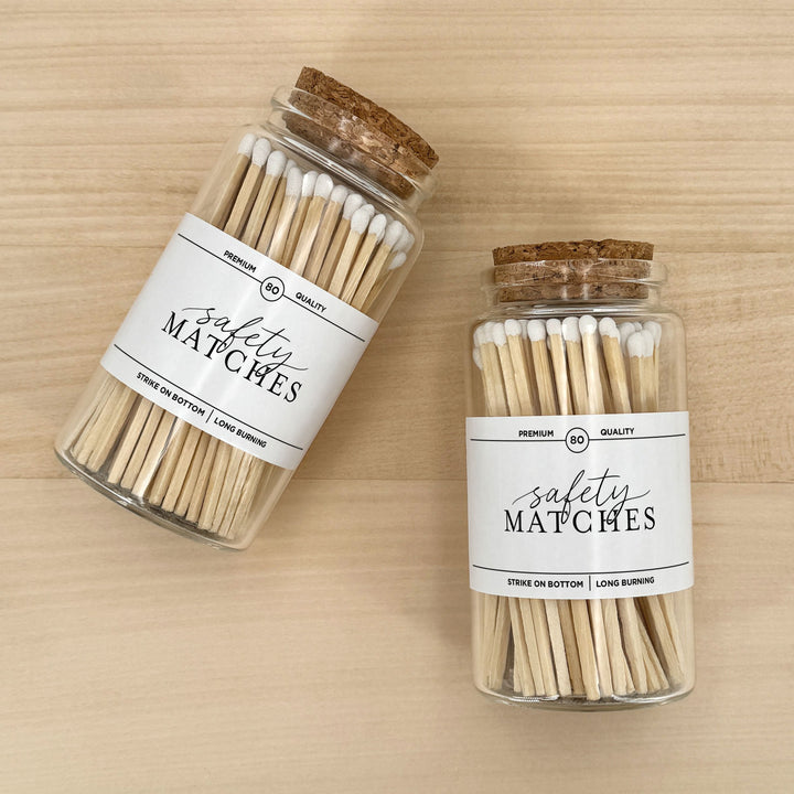 Apothecary Jar Safety Matches, Custom Decorative Matches, Home Décor Gifts, Modern Apothecary Match Jar