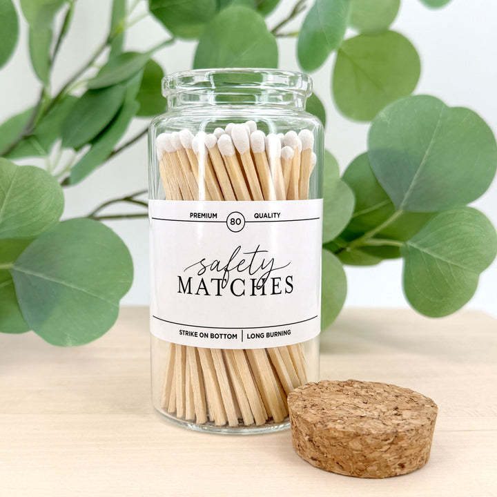 Apothecary Jar Safety Matches, Custom Decorative Matches, Home Décor Gifts, Modern Apothecary Match Jar