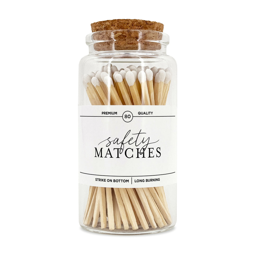 Apothecary Jar Safety Matches, Custom Decorative Matches, Home Décor Gifts, Modern Apothecary Match Jar