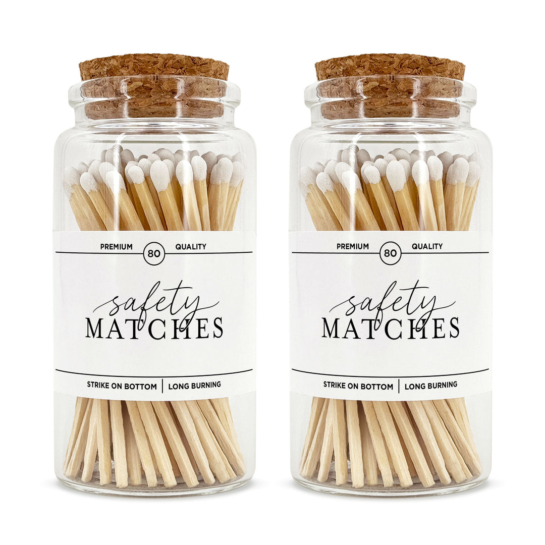 Apothecary Jar Safety Matches, Custom Decorative Matches, Home Décor Gifts, Modern Apothecary Match Jar