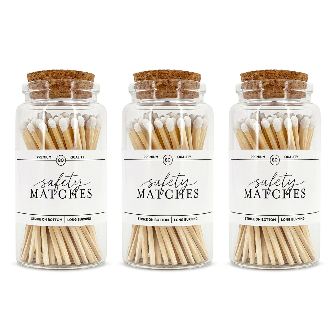 Apothecary Jar Safety Matches, Custom Decorative Matches, Home Décor Gifts, Modern Apothecary Match Jar
