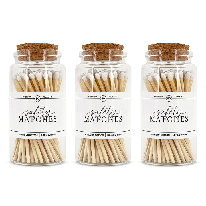 Apothecary Jar Safety Matches, Custom Decorative Matches, Home Décor Gifts, Modern Apothecary Match Jar