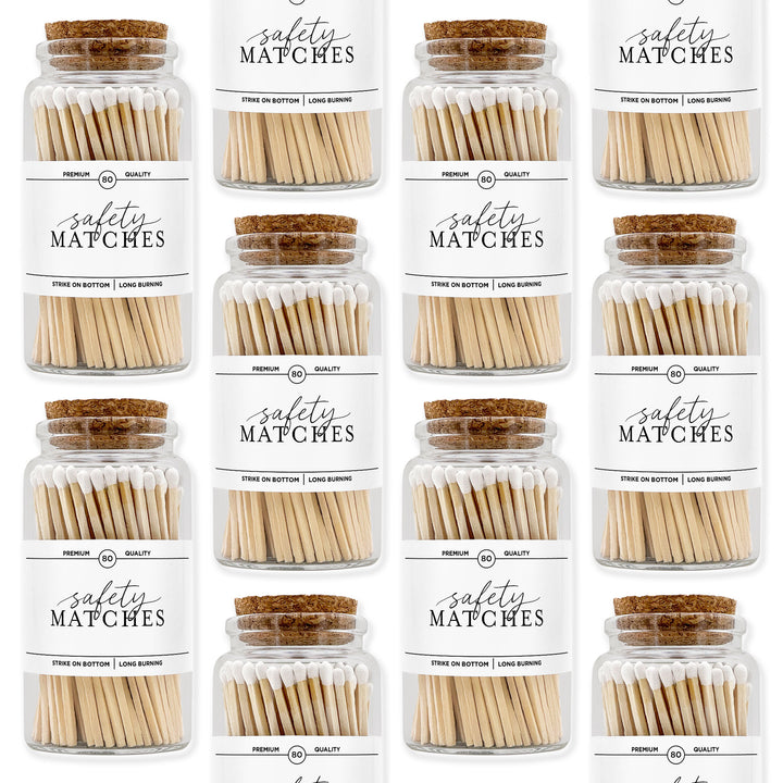 Apothecary Jar Safety Matches, Custom Decorative Matches, Home Décor Gifts, Modern Apothecary Match Jar