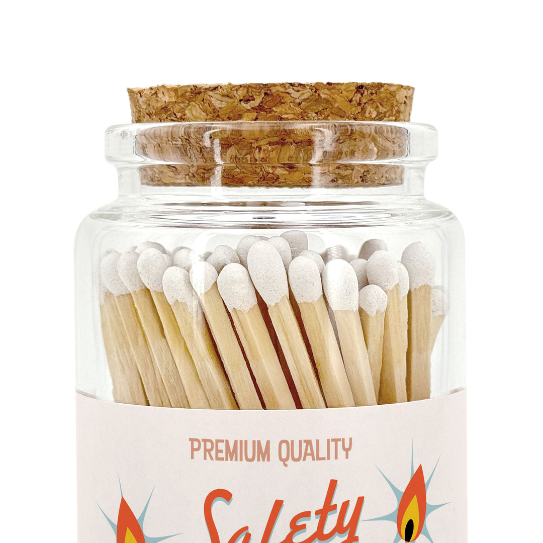 Apothecary Jar Safety Matches, Custom Decorative Matches, Home Décor Gifts, Retro Mid-Century Modern Match Jar