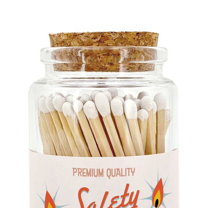 Apothecary Jar Safety Matches, Custom Decorative Matches, Home Décor Gifts, Retro Mid-Century Modern Match Jar