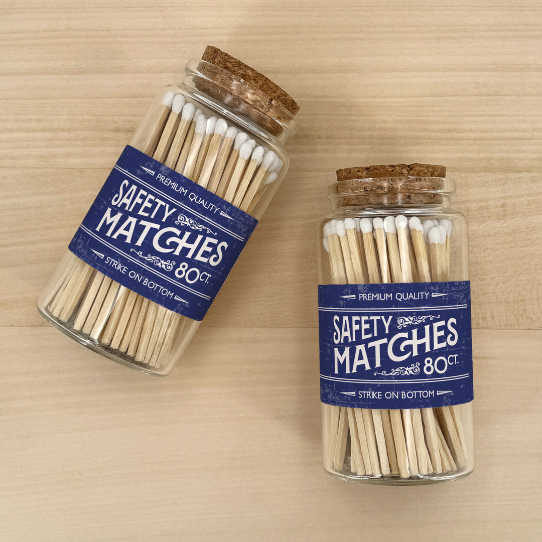 Apothecary Jar Safety Matches, Custom Decorative Matches, Home Décor Gifts, Old Fashioned Match Jar
