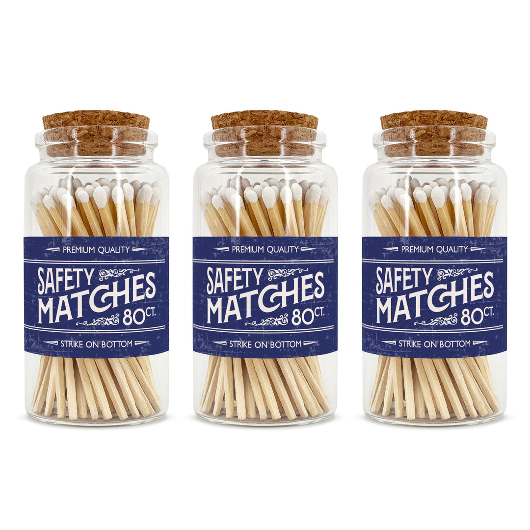 Apothecary Jar Safety Matches, Custom Decorative Matches, Home Décor Gifts, Old Fashioned Match Jar