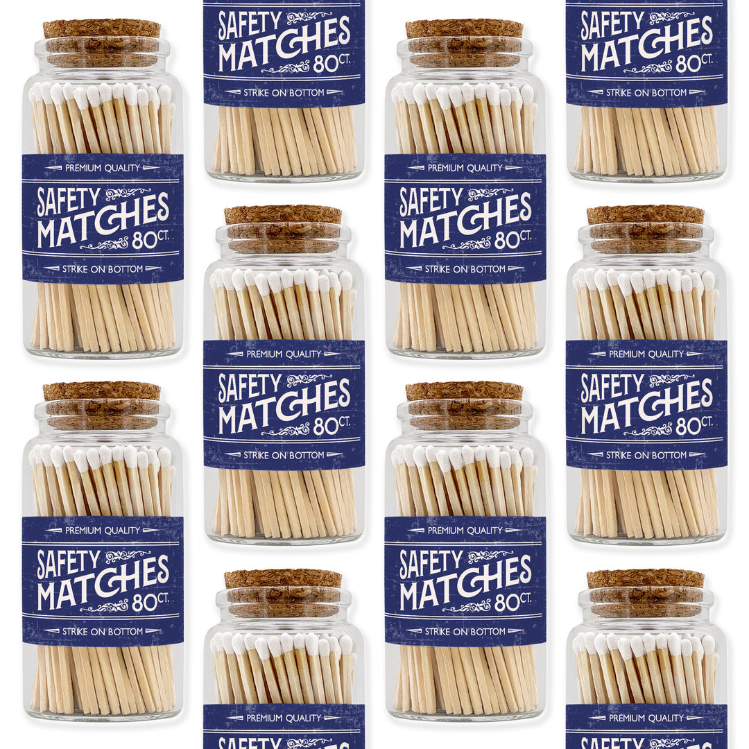 Apothecary Jar Safety Matches, Custom Decorative Matches, Home Décor Gifts, Old Fashioned Match Jar