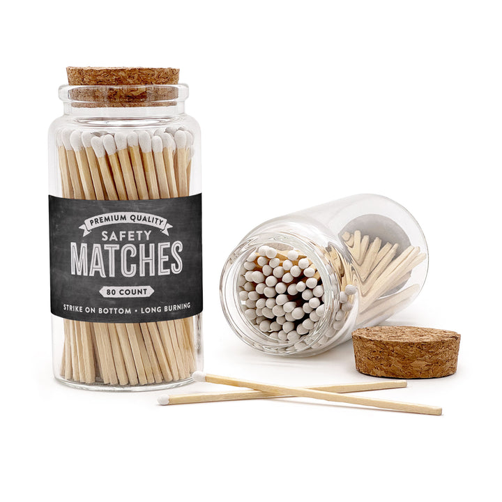Apothecary Jar Safety Matches, Custom Decorative Matches, Home Décor Gifts, Chalkboard Match Jar