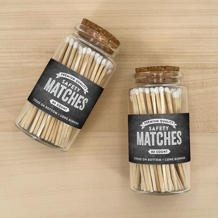 Apothecary Jar Safety Matches, Custom Decorative Matches, Home Décor Gifts, Chalkboard Match Jar