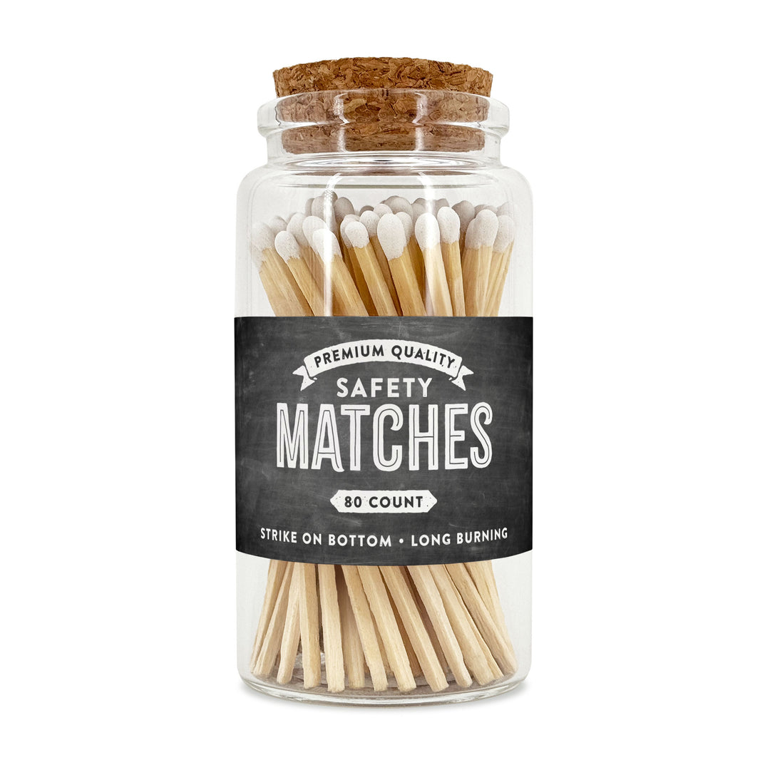 Apothecary Jar Safety Matches, Custom Decorative Matches, Home Décor Gifts, Chalkboard Match Jar