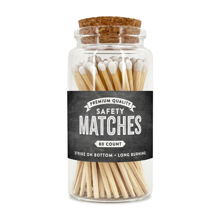 Apothecary Jar Safety Matches, Custom Decorative Matches, Home Décor Gifts, Chalkboard Match Jar