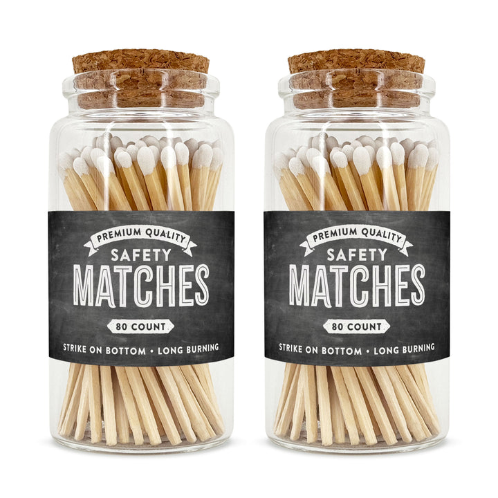 Apothecary Jar Safety Matches, Custom Decorative Matches, Home Décor Gifts, Chalkboard Match Jar