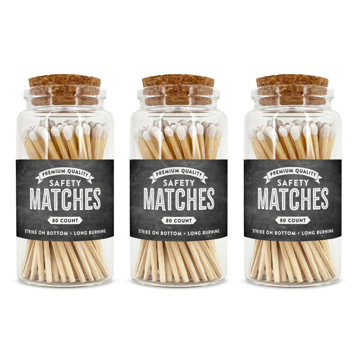 Apothecary Jar Safety Matches, Custom Decorative Matches, Home Décor Gifts, Chalkboard Match Jar