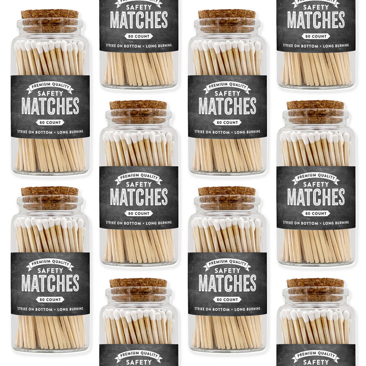 Apothecary Jar Safety Matches, Custom Decorative Matches, Home Décor Gifts, Chalkboard Match Jar