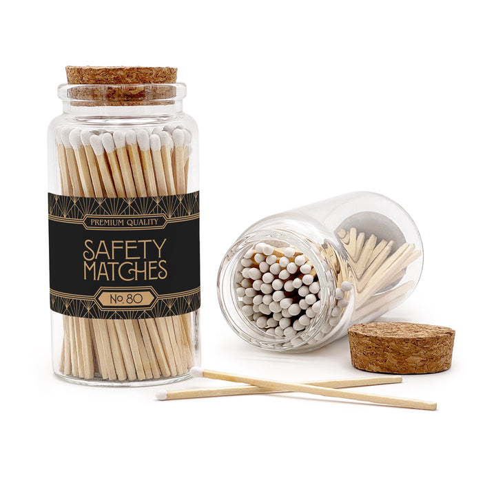 Apothecary Jar Safety Matches, Custom Decorative Matches, Home Décor Gifts, Art Deco Match Jar
