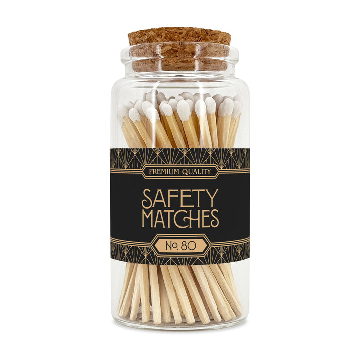 Apothecary Jar Safety Matches, Custom Decorative Matches, Home Décor Gifts, Art Deco Match Jar