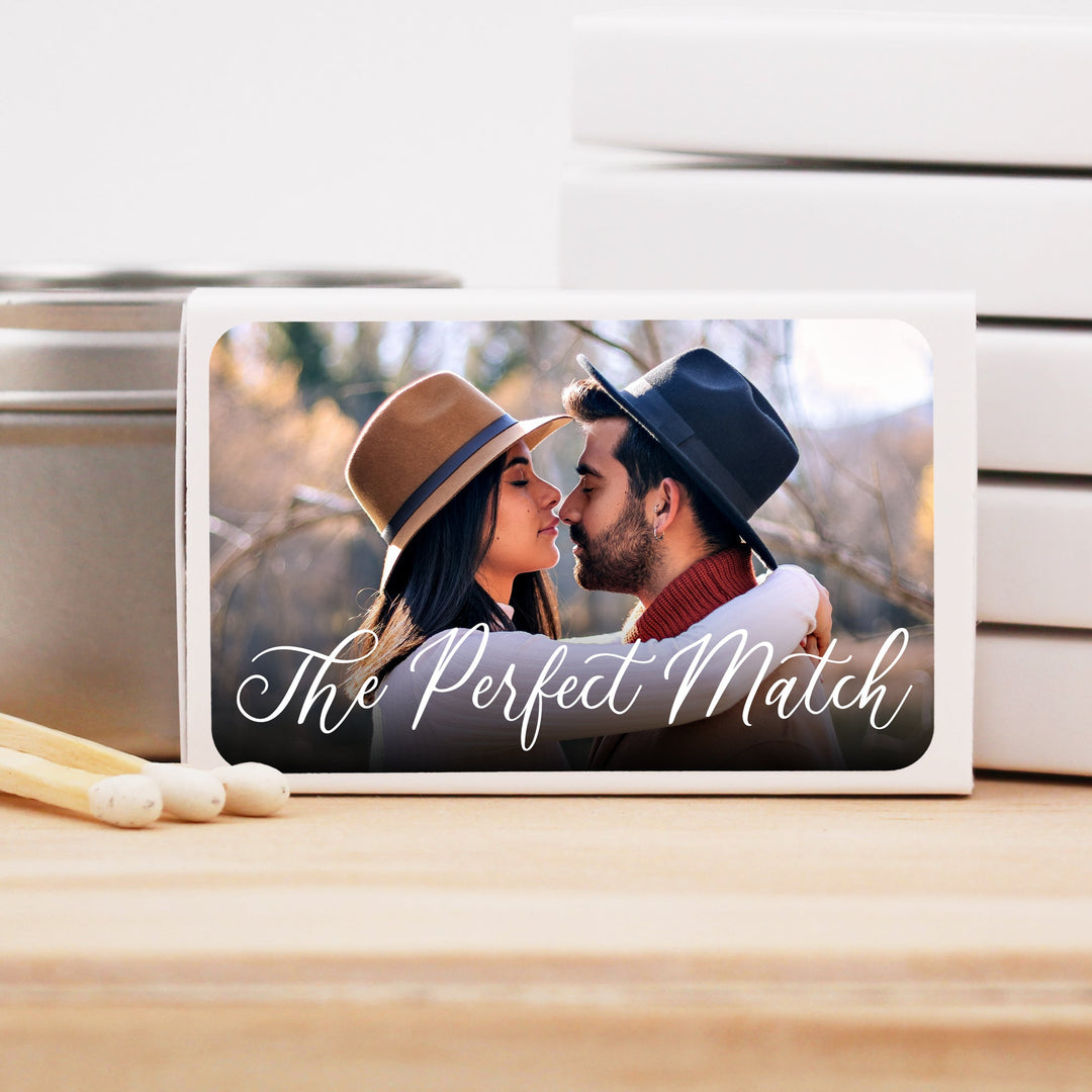 Custom Matchbooks, Custom Matches, Personalized Matches, Wedding Matches, Custom Birthday Party Favors, Custom Anniversary Matchboxes, -50 white boxes in a set