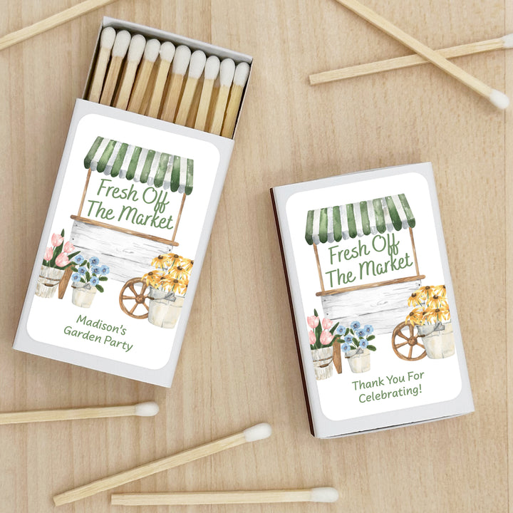 Fresh Off the Market, Bridal Shower Favor Matches (Set of 50)