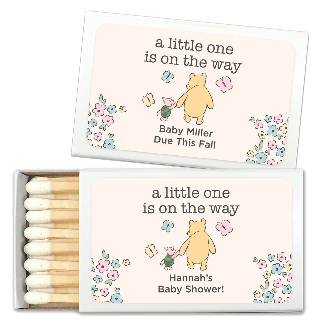 Baby Shower Favor Matches, Winnie the Pooh and Piglet (Set of 50)