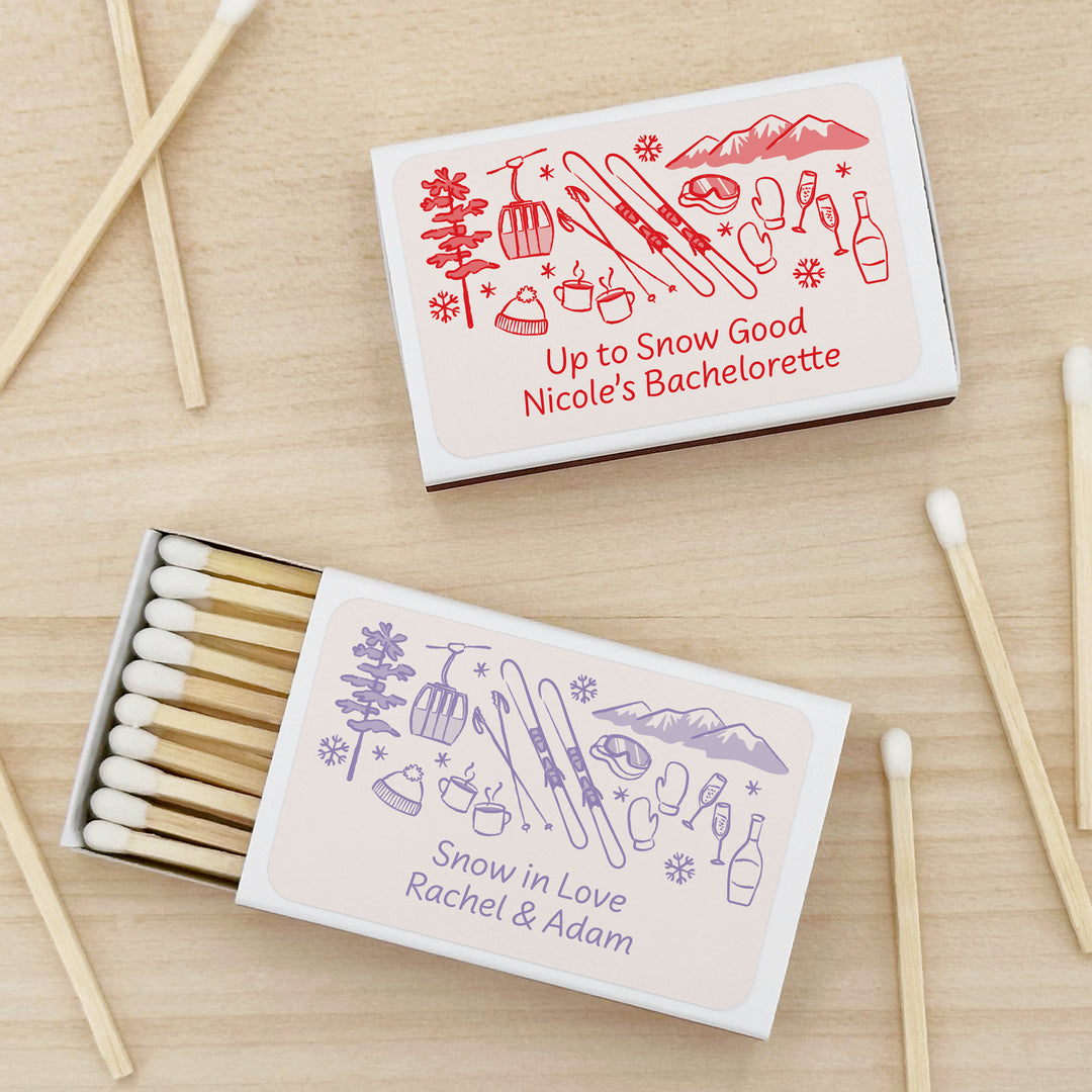 Ski Pattern Sketch Matches - Set of 50