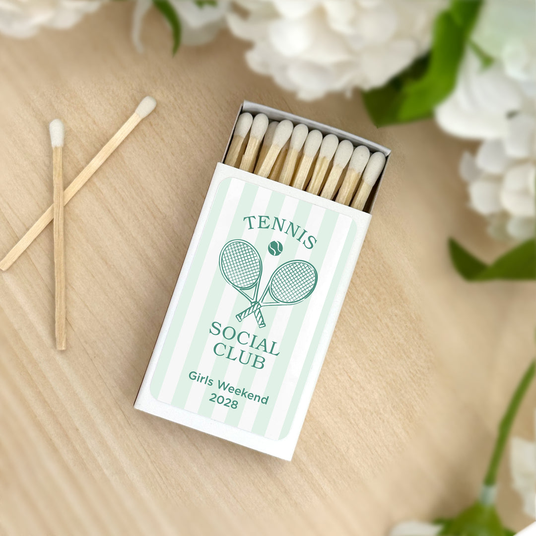 A Perfect Match, Tennis Stripe Matches - Set of 50