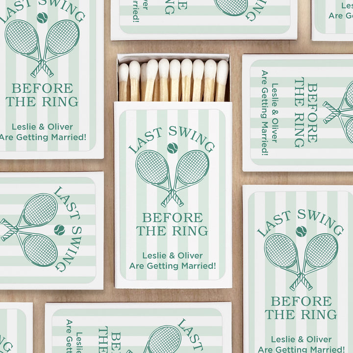 A Perfect Match, Tennis Stripe Matches - Set of 50
