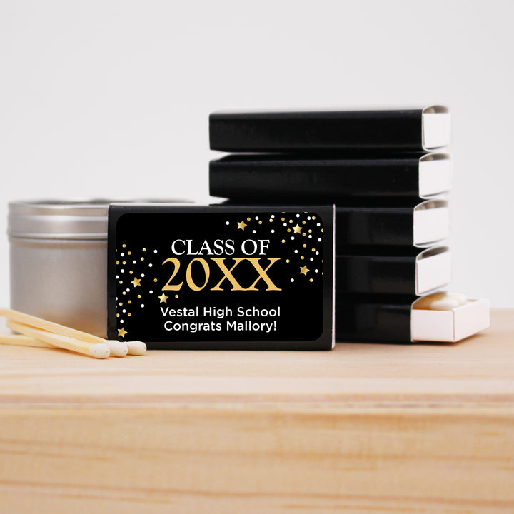 Graduation Favor Matches, Congrats Grad Confetti Stars (Set of 50)
