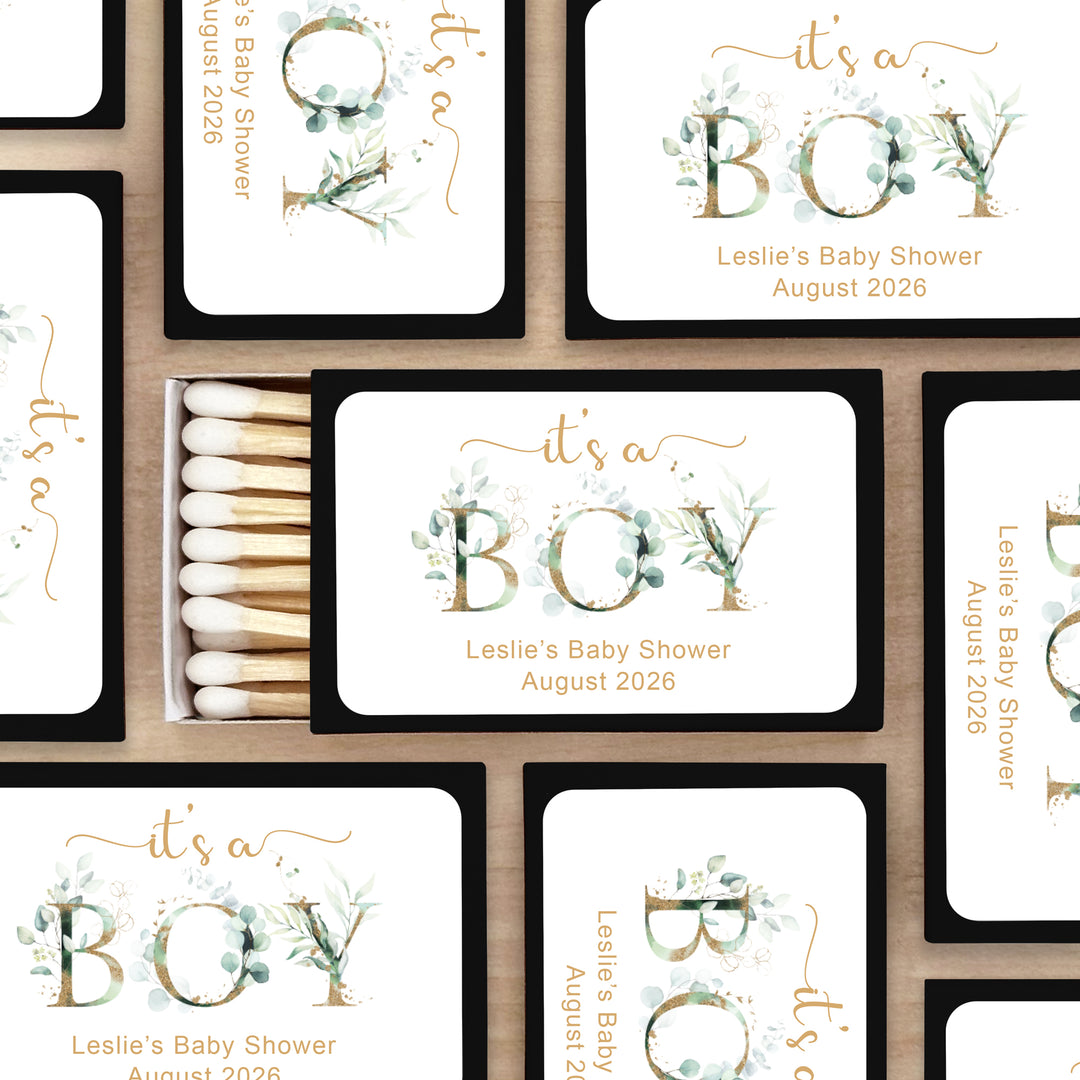 Baby Shower Favor Matches, It's A Boy (Set of 50)