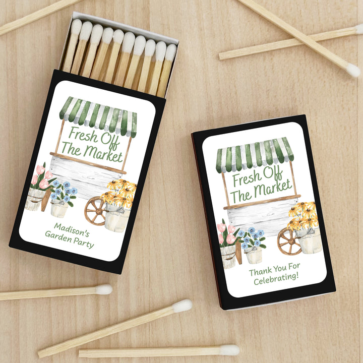 Fresh Off the Market, Bridal Shower Favor Matches (Set of 50)