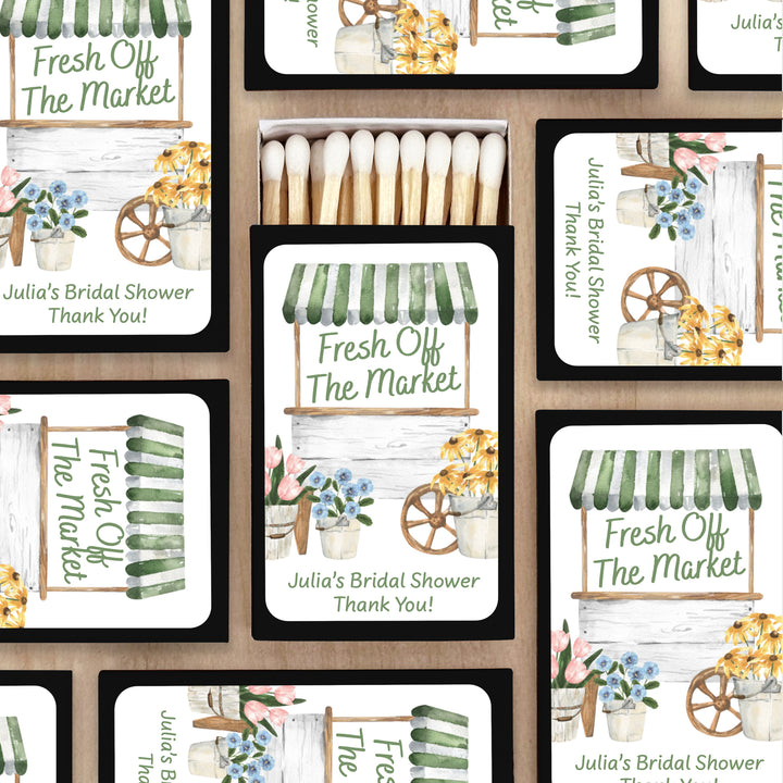 Fresh Off the Market, Bridal Shower Favor Matches (Set of 50)