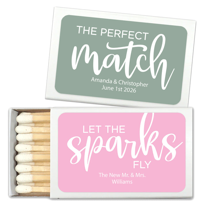 Custom Matches, Personalized Matches, Wedding Matches, Custom Party Favors, Birthday Favors,  (Set of 50)