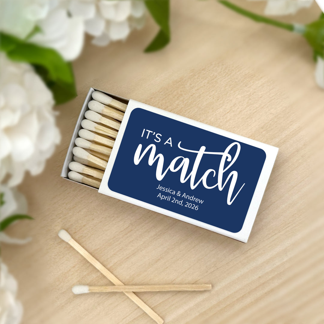 Custom Matches, Personalized Matches, Wedding Matches, Custom Party Favors, Birthday Favors,  (Set of 50)