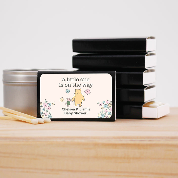 Baby Shower Favor Matches, Winnie the Pooh and Piglet (Set of 50)