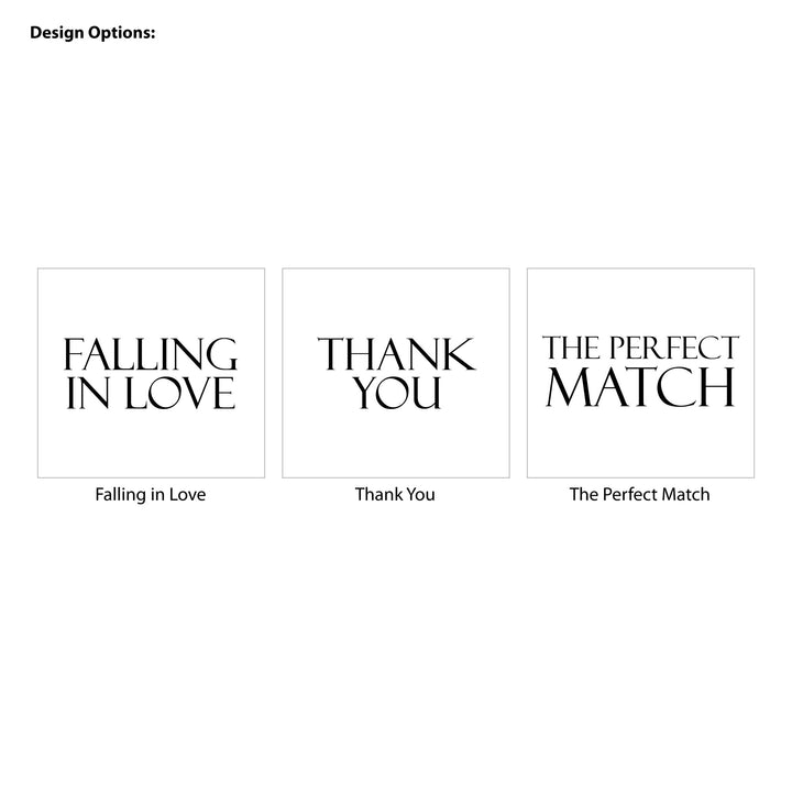 Wedding Favor Matches, Falling in Love, Harvest Grass (Set of 50)